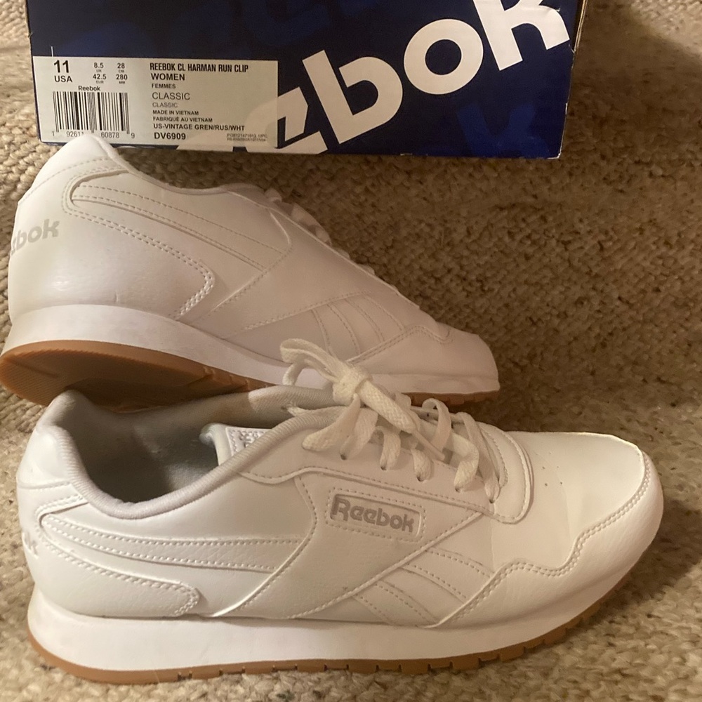 Reebok Classic Harman Run Leather White Sneakers